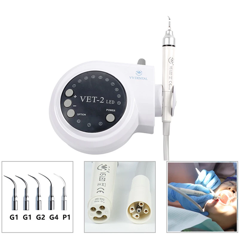 VVDental Dental Oral Care Attrezzatura per scaler ad ultrasuoni con luce a LED per odontoiatria Scalatori ad ultrasuoni Sbiancamento dei denti