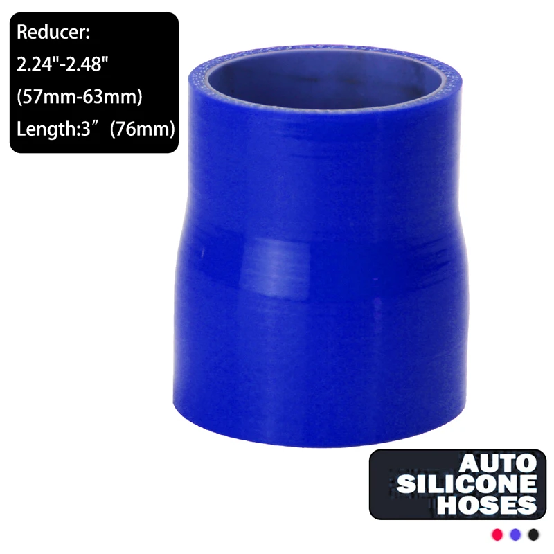 

Шланг интеркулера 1 шт., 57-64 мм, 3-слойный силиконовый, переходник-муфта для турбонаддува