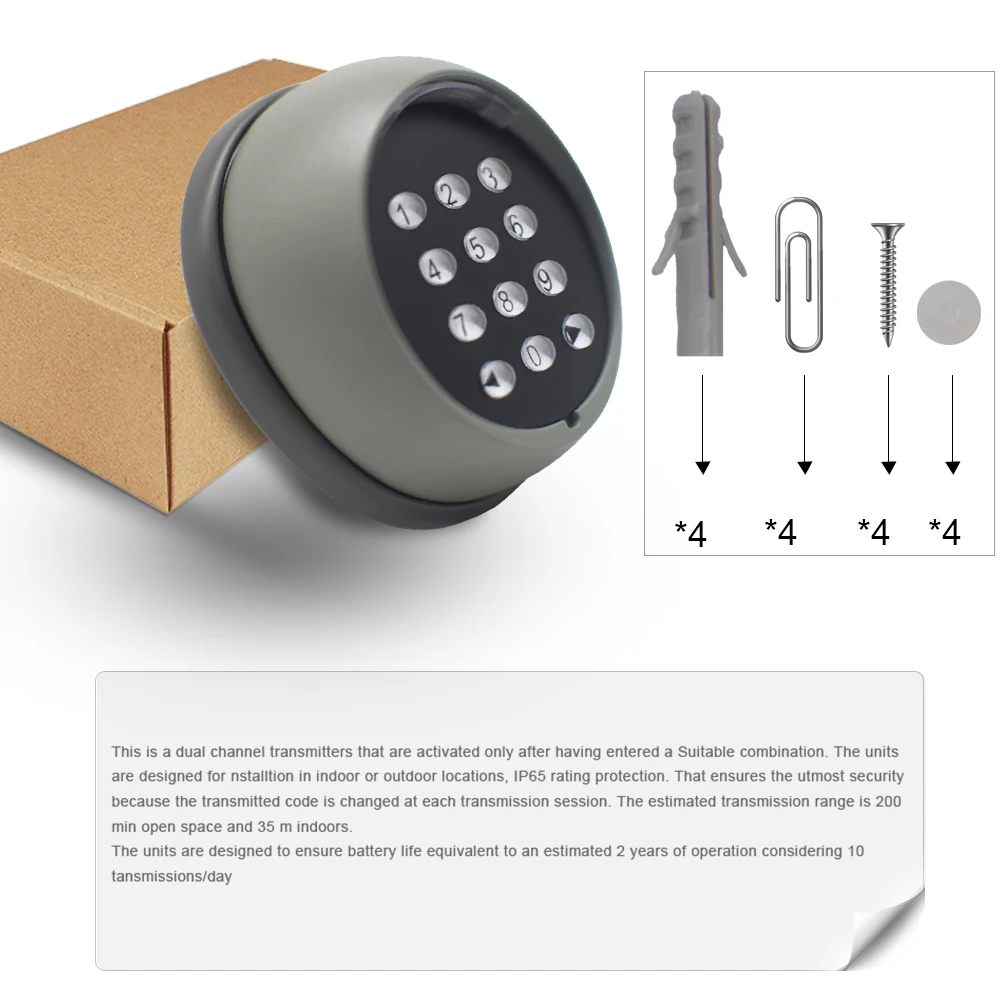 Imagem -05 - Tuya-receptor de Controle Remoto Universal Código de Rolamento Portão de Garagem Abridor de Porta Wi-fi Teclado com Transmissor Alexa 433 Mhz