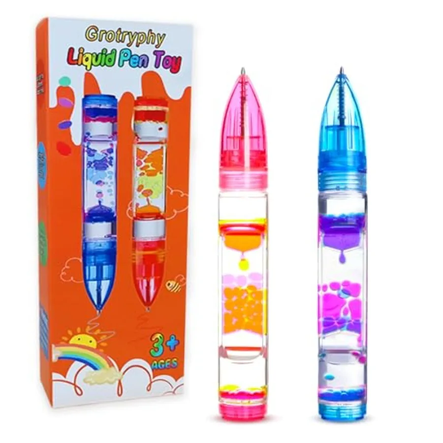 

Набор для пасхальной корзины: Жидкие фиджет-ручки ко Дню святого Валентина, забавные ручки, игрушка-сувенир для вечеринки для мальчиков и девочек, сенсорные ручки с жидким движущимся наполнением и пузырьками