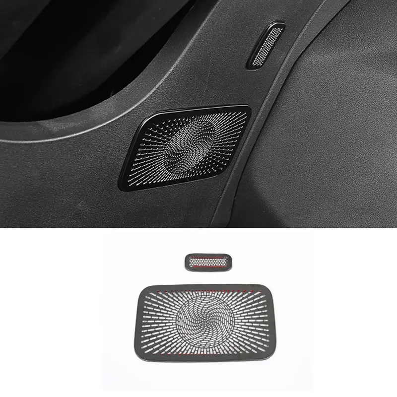 Car Driver Side Audio Panel Sound Speaker Trims Cover for Geely Boyue L Atlas 2023 2024 2025 Accessories Kit Auto Protector