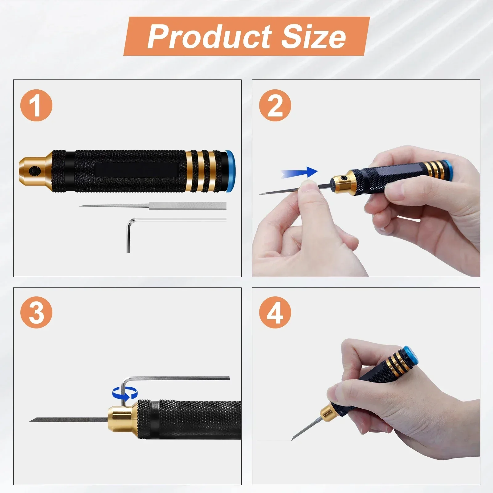 Modello fai da te Carving Knifesharp resina intagliata Scribe Line utensile da taglio resistente all'usura modellazione Scriber incisione intaglio Set da taglio