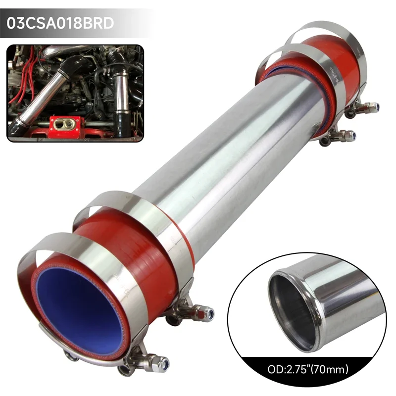 Aluminum Intercooler Turbo Piping pipe 70mm 2.75