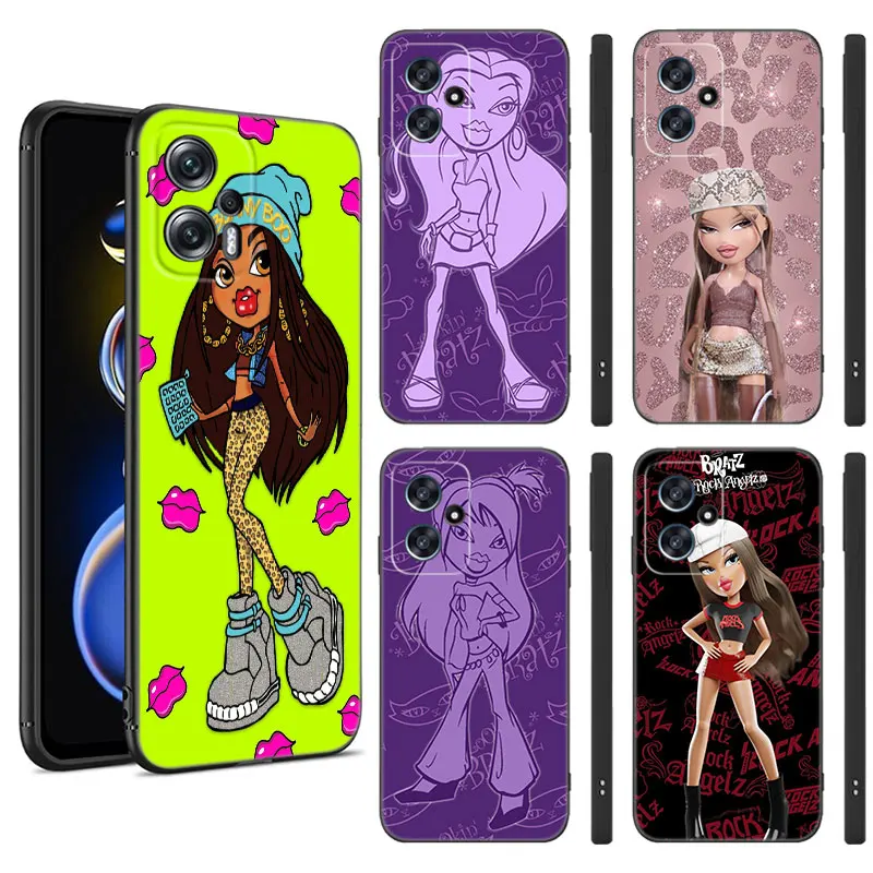 Черный силиконовый чехол для Xiaomi POCO X3 X4 NFC F4 GT F5 F6 M3 M4 M6 X5 X6 Pro 5G M5 C55 C65