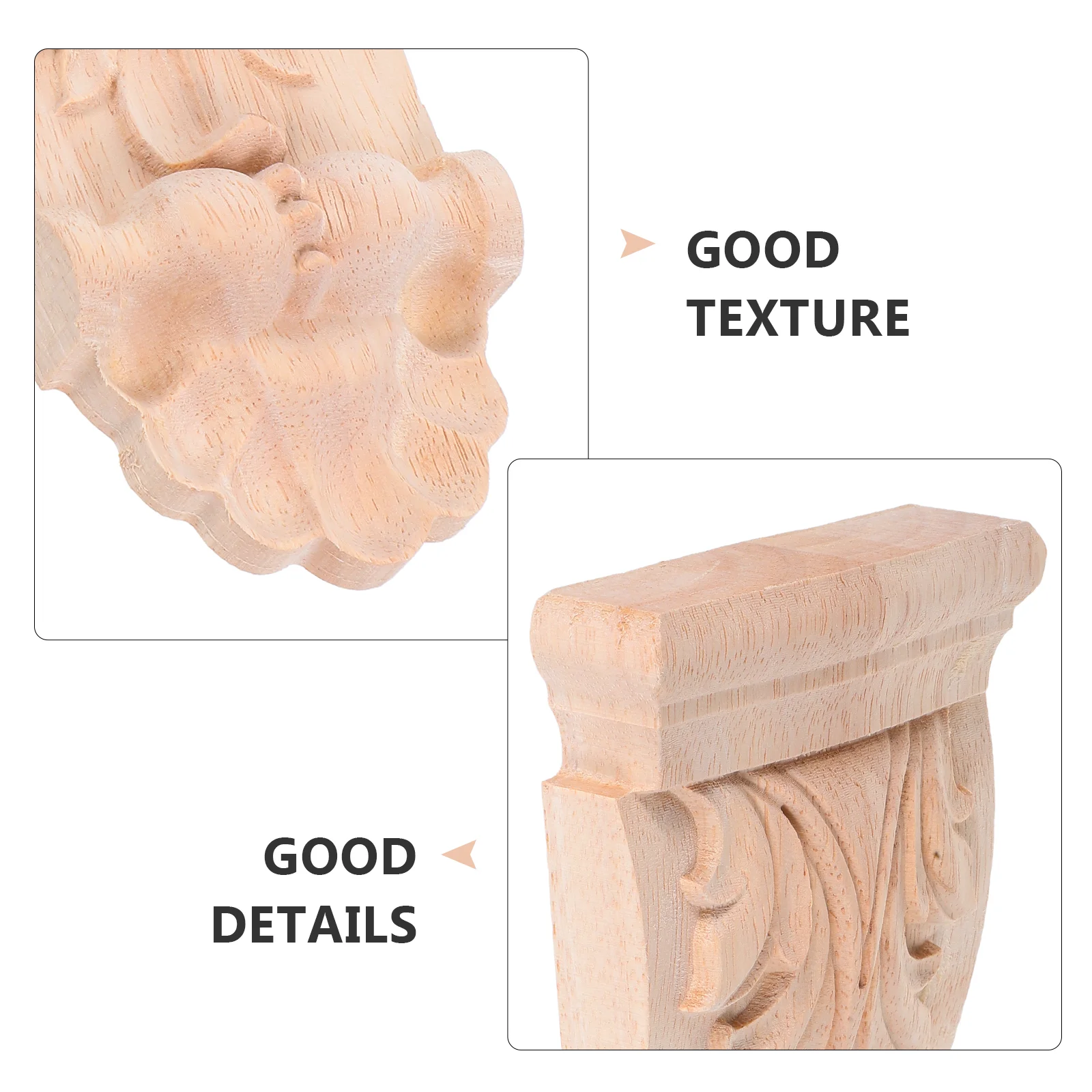 Ukiran Kayu Modal Gaya Eropa Applique Onlay Korel Dekoratif Keahlian Kayu Solid Kokoh Ruang Tamu Kamar Tidur