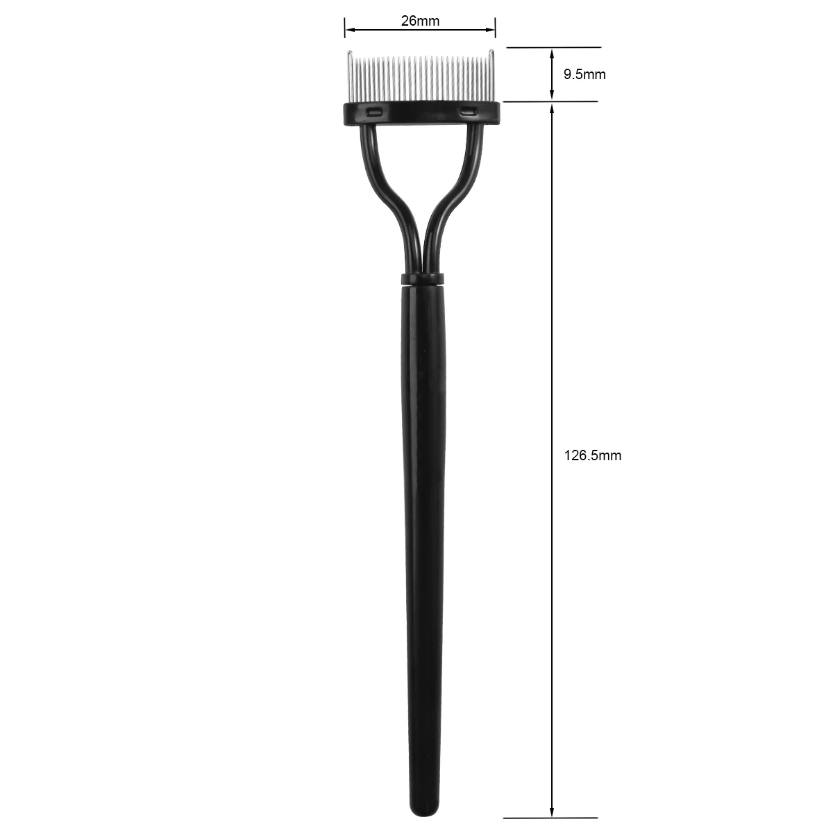 

Eyelash Comb Makeup Tool Curved Makeup Tool Metal Lash Brush Mascara Application Travel Friendly Eyebrow Grooming Brush Black