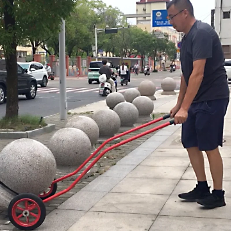 Barricade stone ball truck mobile barricade stone truck