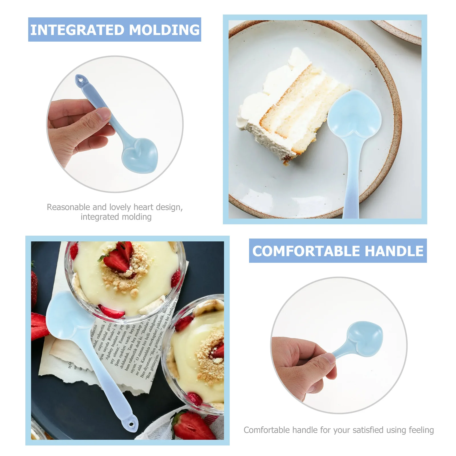 

Heart Shape Ceramic Spoon Cute Dessert Stirring Spoon for Coffee Tea Sugar Porridge Soup Home Kitchen Hotel Cafe Use