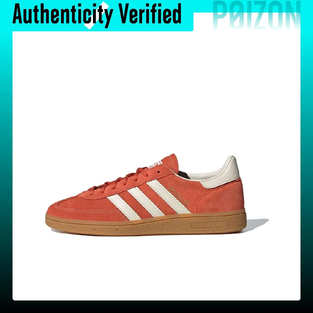 Adidas Originals HANDBALL SPEZIAL, zapatillas de skate de caña media, unisex, rojas y blancas, modelo IG6191.