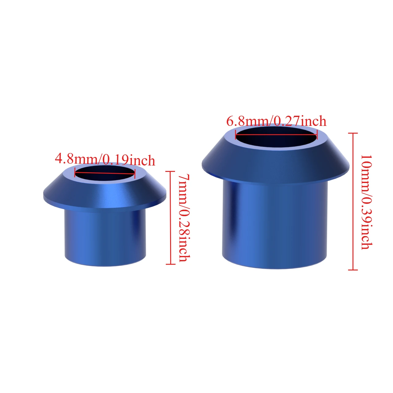 3x5mm/4x7mm aluminium waterkoeling pijphuls - lekvrije connector voor methanol/elektrische RC boten (siliconen slangadapter)