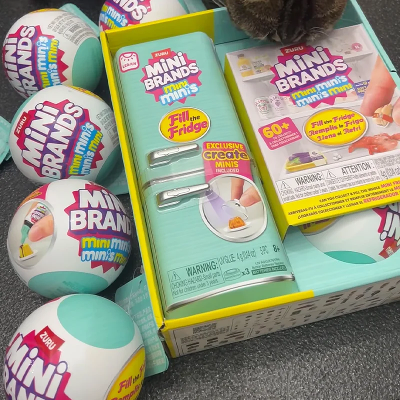 Caja Misteriosa Zuru, Mini Refrigerador Sorpresa, Huevo Ciego Coleccionable, Micro Escena, Juguete de Bola para Bebés, Juego de Bricolaje, Regalo Exquisito