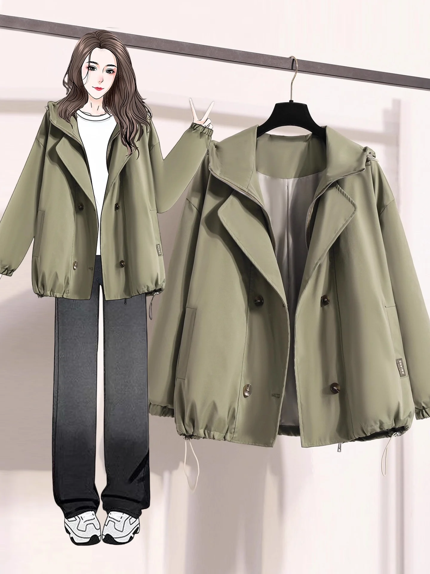 

Утепленная куртка-парка женская больших размеров, осенне-зимняя, повседневная, удлиненная, модный дизайн