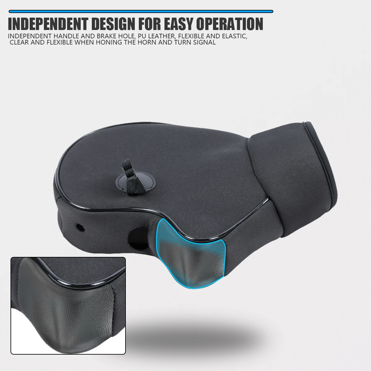 Motorcycle Scooter Thick Warm Handlebar Muff Grip Handle Bar Muff Rainproof Riding Winter Warmer Thermal Cover Gloves Protective