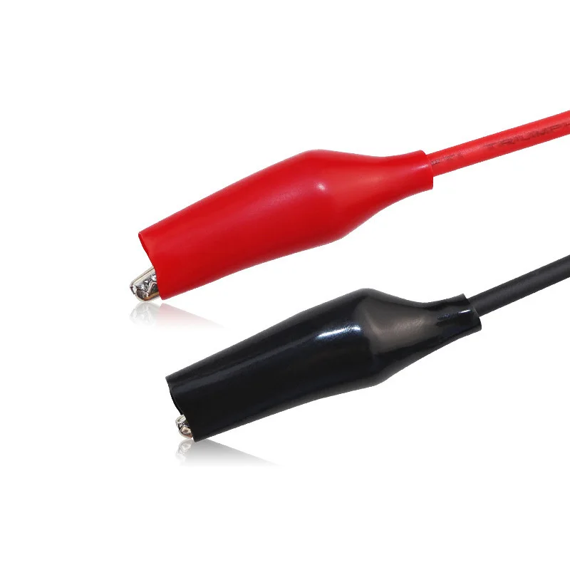NEW 2PCS 1M Alligator Cilp to AV 4mm Banana Plug Test Cable Lead Connector Dual Tester Probe Crocodile Multimeter Measure Tool view 3