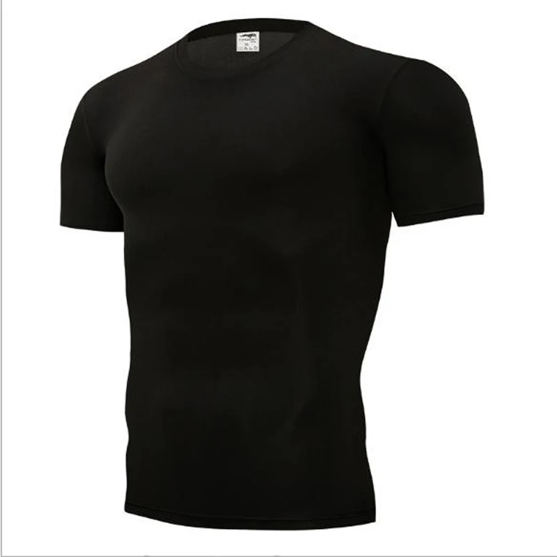 Men's Running Compression Tshirts Quick Dry Soccer Jersey Fitness Tight Sportswear Gym Sport Short Sleeve Shirt Breathable