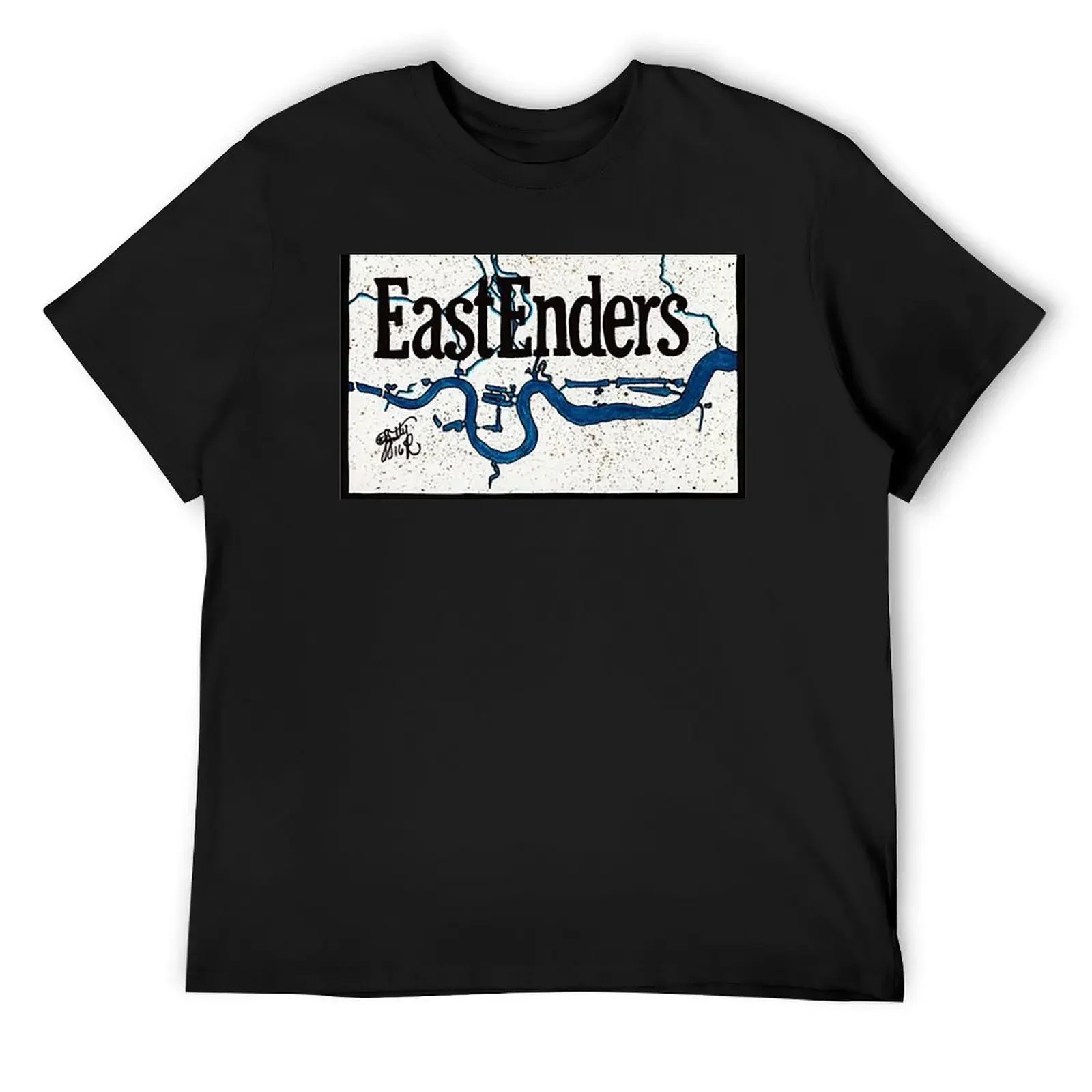 EastEnder River T-Shirt for a boy custom shirt graphic t shirt vintage Men's t-shirt