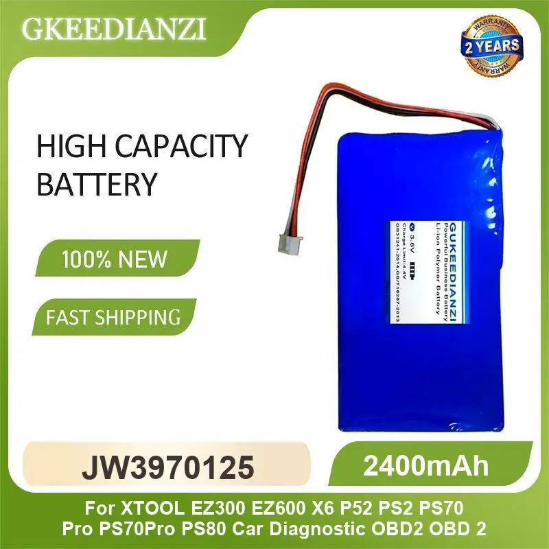 Battery For XTOOL EZ500 i80 PS80 PS80E X100 Pad 2 Pro X7 Car EZ300 EZ600 X6 P52 PS2 PS70 OBD TP150 TP200