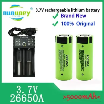 100% 原廠 26650 3.7V 5000mAh 50A 動力鋰離子電池 26650A,Geeignet Für LED Taschenlampe 充電電池 10 最佳銷售 26650a - №2