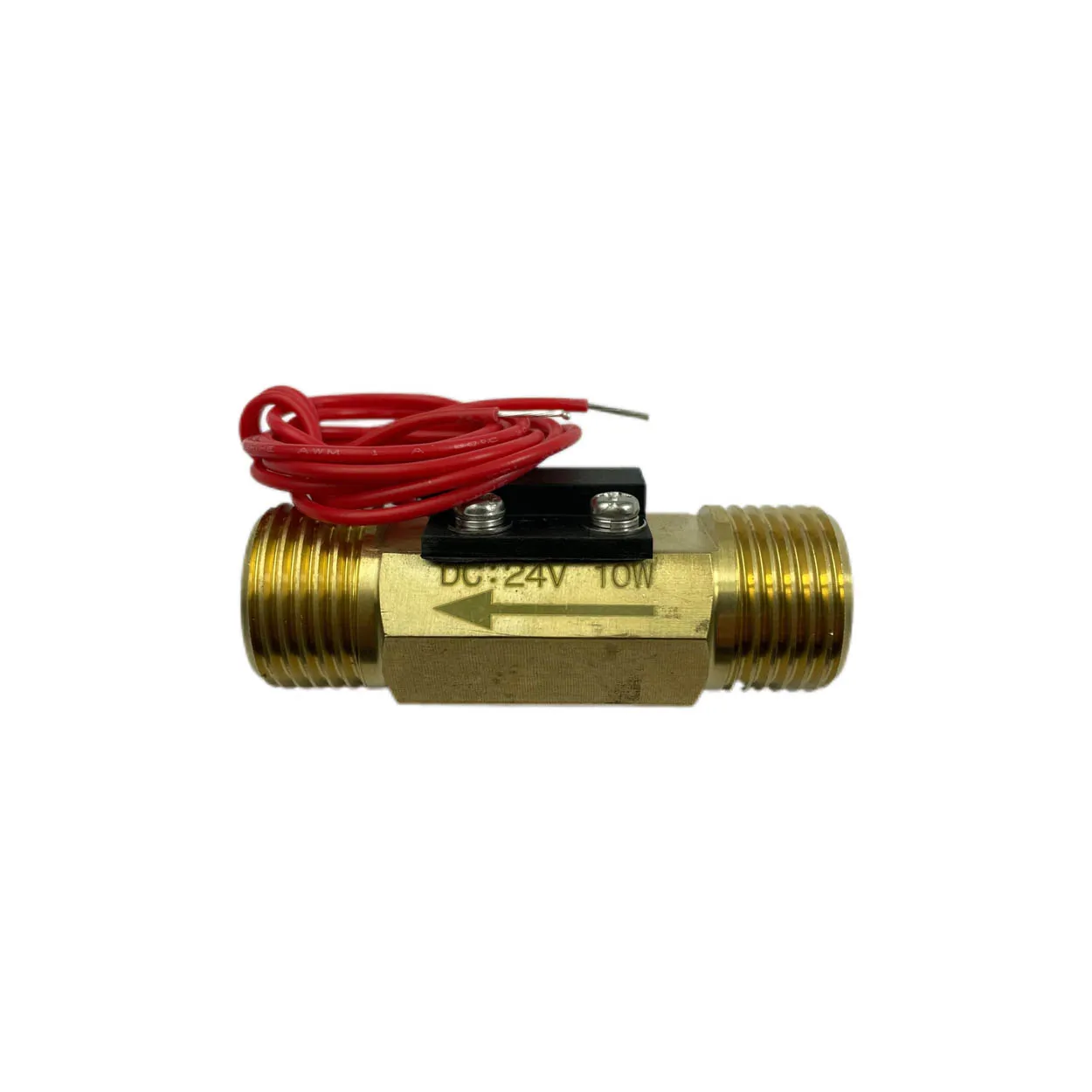 Interruptor de fluxo de circuito aberto familiar, carregamento máximo de 10w, dc24v, max, confiável, bsp g1/2 ", masculino, feito de bronze vertical