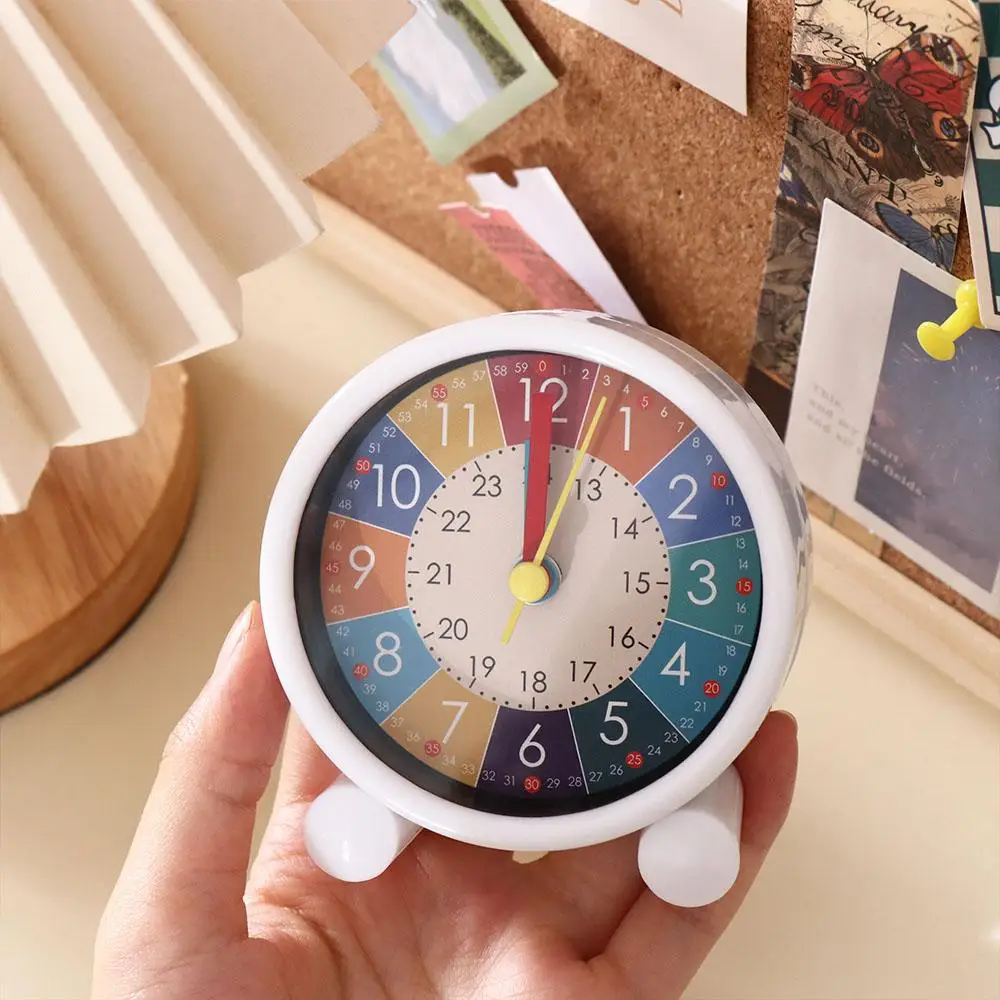 New Desktop Decoration Mute Alarm Clock Creative Small Learning Clock Silent Children Clock students 'puzzle