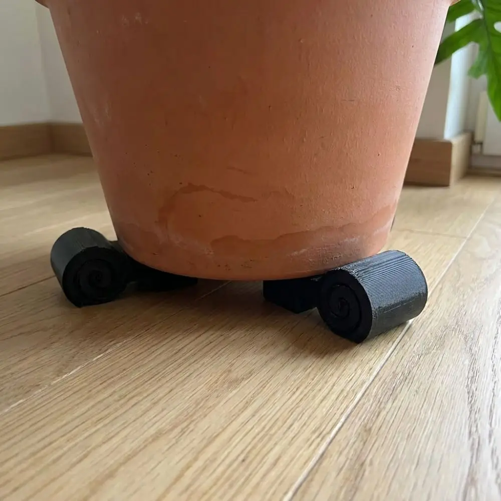 3Pcs 3D Printed Flower Pot Elevator Feet Fast Drainage Wear-resistant Mini Cylindrical Plant Pot Risers Prevent Root Rot