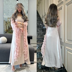 Robe trapèze à volants personnalisée, épaules dénudées, occasion sur mesure, midi