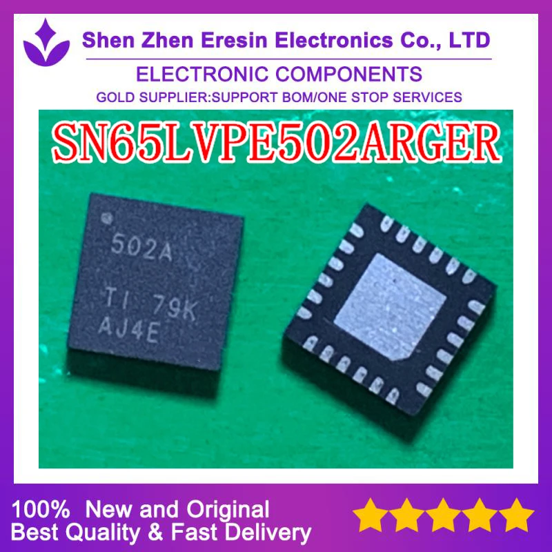 Free shipping  10PCS/LOT   SN65LVPE502ARGER   QFN24   New and original