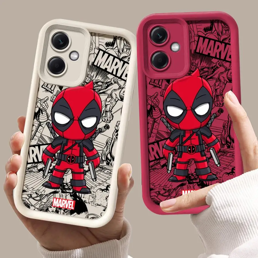 Marvel Deadpool Wolverine Phone Case for Xiaomi Mi 11 Lite 12T 12T Pro X3 X3 NFC X3 Pro X5 5G Soft Cover