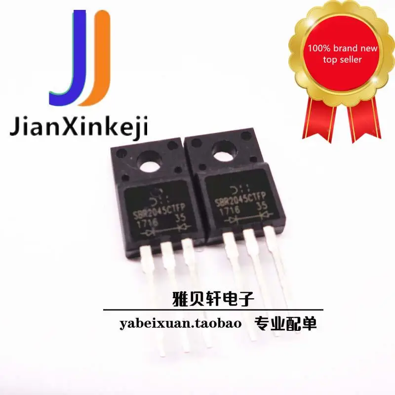 10pcs100% Orginal Nieuwe SBR2045CTFPDIODES Ons-Taiwan Schottky Diode 20A 45V TO220 Spot Rechte Schot In Voorraad