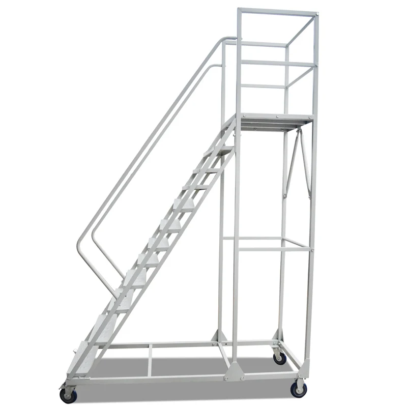 Magazijn Klimmen Auto Mobiel Platform Ladder Wielplank