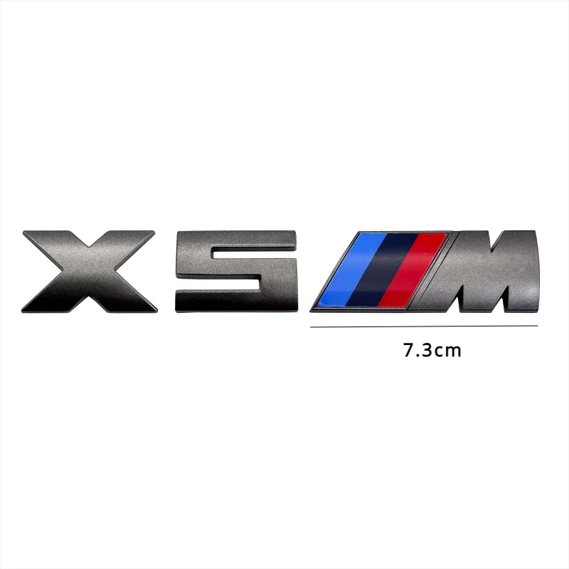 1 قطعة ملصقات السيارات سيارة الجذع ملصق رمادي سيارة شارة لسيارات BMW X1M X2M X3M X4M F25 F26 G01 G02 X5M G05 X6M F15 F16 E70 E71 X7M X8 M