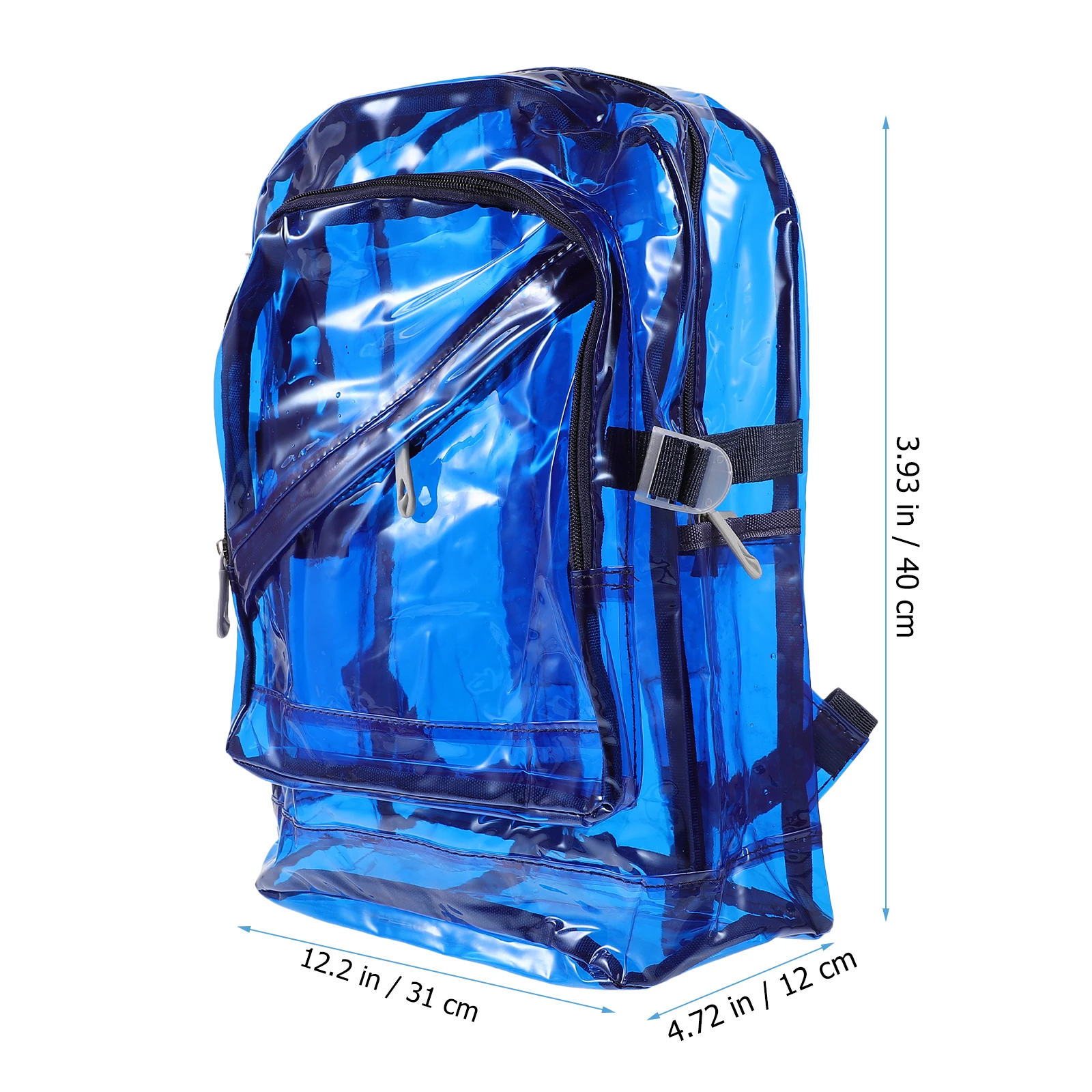 

Transparent Large Capacity s School Bag Comfortable Straps Spacious Transparent Backpack Summer Beach Trip Adjustable Straps