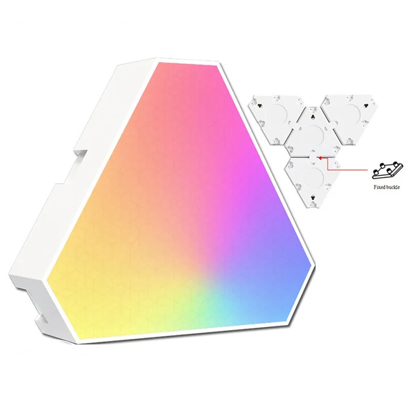 

Треугольная RGB-лампа с изменяемой подсветкой, разноцветная, для киберспорта, умная, для спальни, гостиной, кабинета, DIY-светильник, декор для дома, настроение-лампа