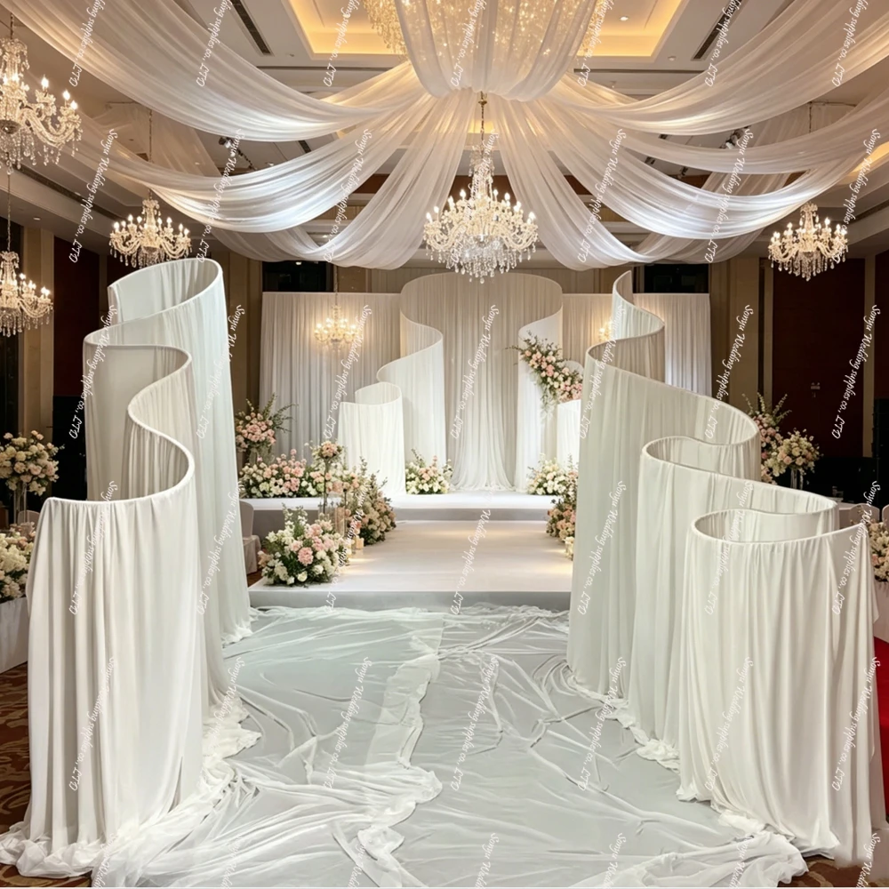 

archway Stand Wedding Decoration fabric Backdrop Wedding Walkway Aisle Pedestal Flower Vase Stand