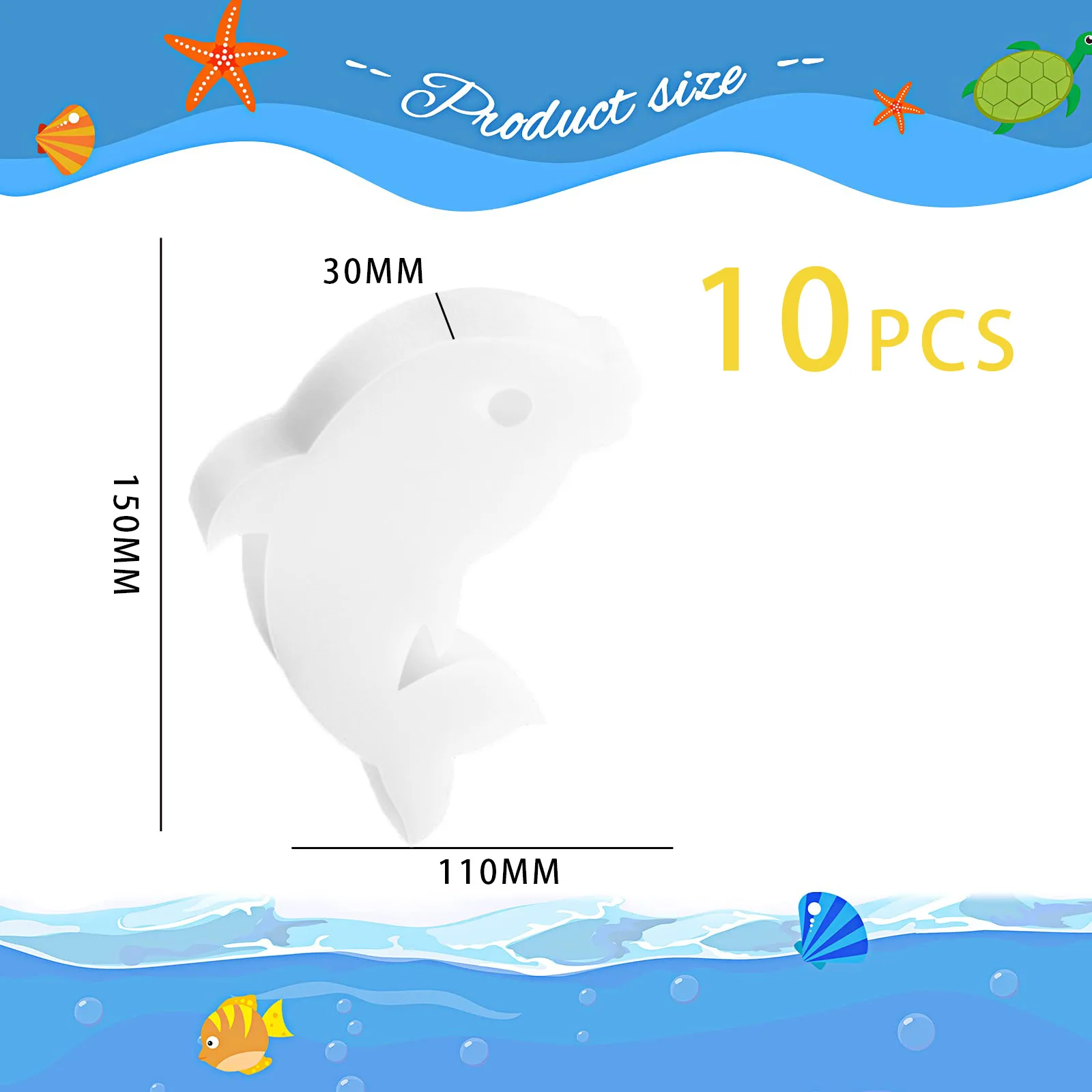10 Water Cleaner Scum Sponge Pool Hot Tub Oil Absorption Filter Pads Cleaning Accessory Spa Maintenance Floating Foam Equipment