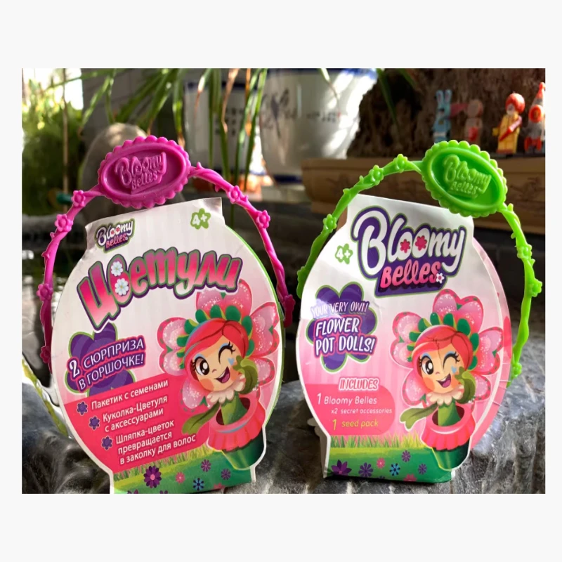 

Cartoon Handheld Flower Pot Doll Handmade Blind Box Surprise Box Drawing Fun Girl Festival Gift Toy