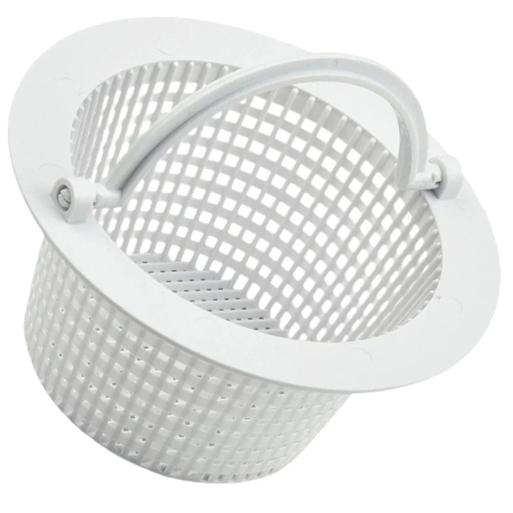 Cesta de filtro de natação, cesta de bomba de plástico para piscina, dispositivo de fornecimento de filtro, sistema anti entupimento, ferramenta de limpeza, acessório de piscina