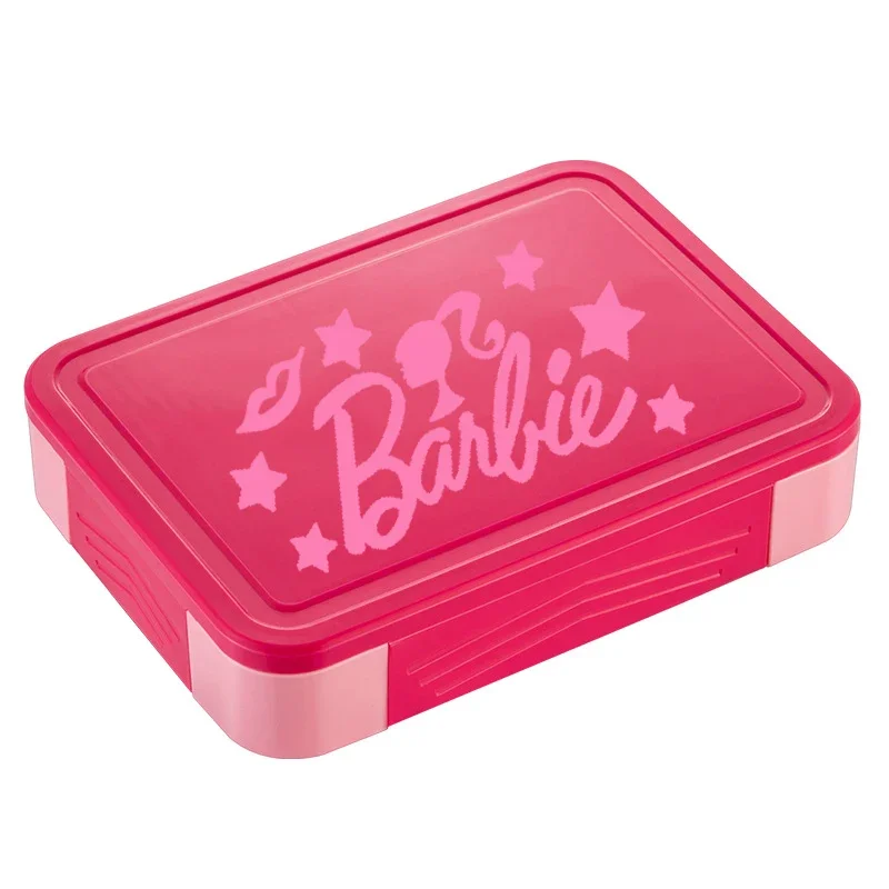 Cartone animato carino Bento Box serie Barbie adulti bambini studente portatile Lunch Box stoviglie scomparto sigillo insalata di frutta scatole