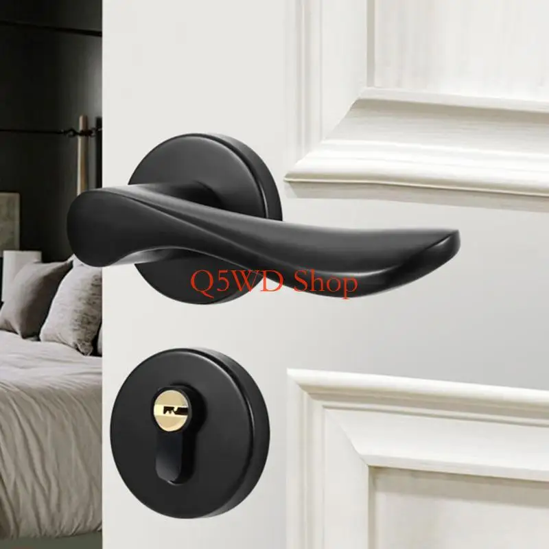 

Q5WD Metal Door Handle Lever For Bedroom Home Bathroom Privacy Household Products
