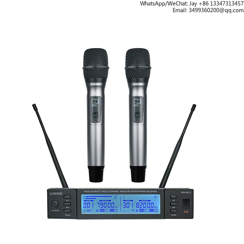 

Профессиональная беспроводная UHF-система караоке BM680 с конденсаторным микрофоном XLR, кардиоидным направленным характеристиками, шумоподавлением и автоматическим отключением звука