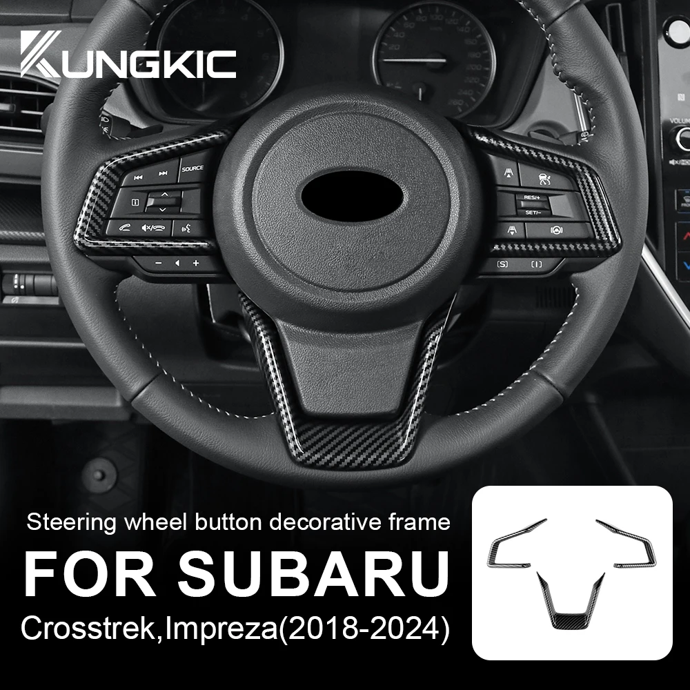 

Автомобильная наклейка на руль для Subaru Crosstrek Impreza 2018 2019 2020 2021 2022 2023 2024, стикер из АБС-пластика, стильные аксессуары для интерьера