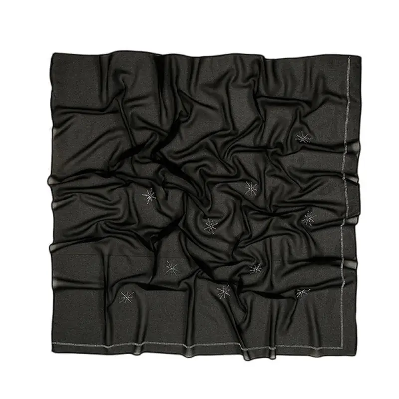 

652F Fashionable Muslims Headscarf Traditional Malay Head Scarf Middle Eastern Scarf for Everyday Wear Travel