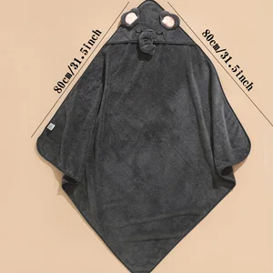 Cartoonhandtuch mit starker Wasserabsorption, glatte Babydecke, Badvorräte, Polyesterfaser, 1 Packung 8 Hauptverkaufsstoff Baby - №1