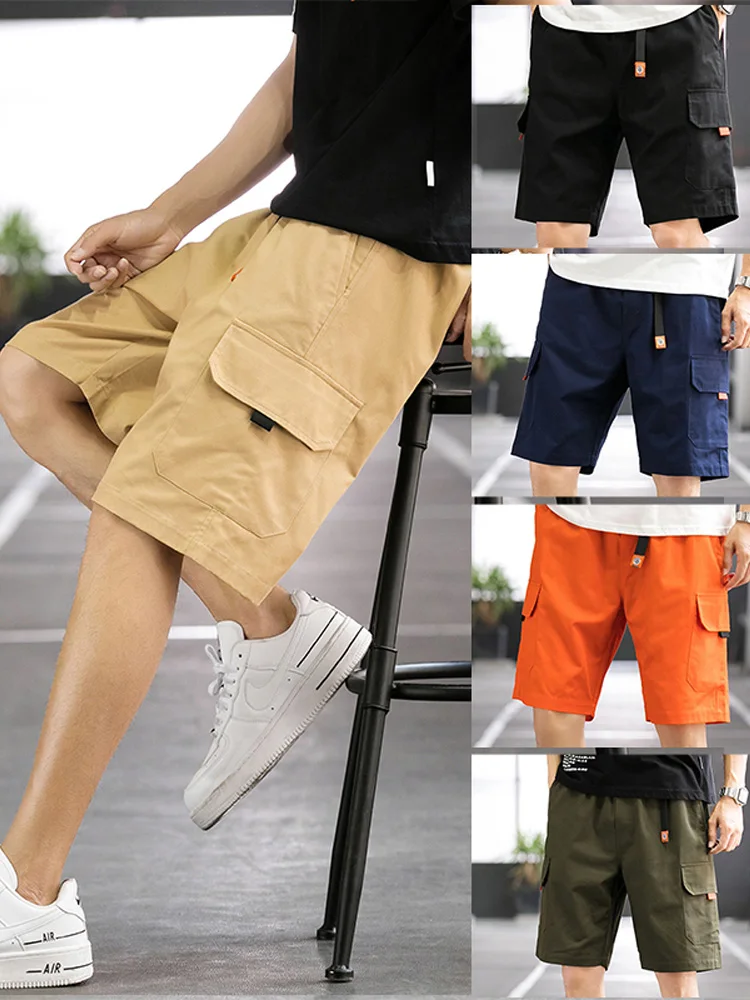 

Loose Men's Workwear Baskeall orts Pure Cotton Summer Casual Outerwear Five-Quarter Length Youthful Vitali Sle