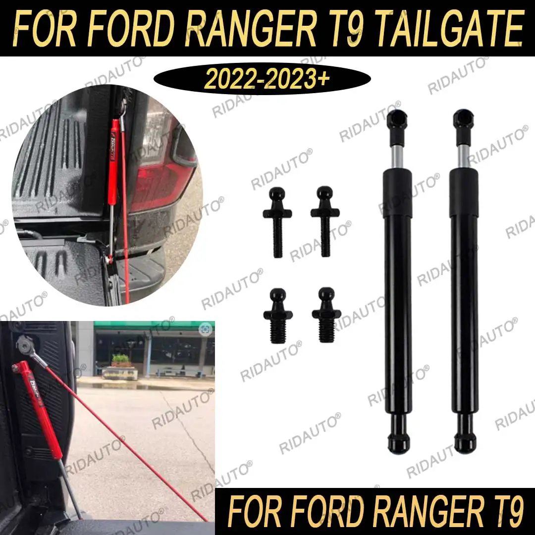 Steel Rear Tailgate Oil Damper Strut Slow Down Easy Up For Ford Ranger 2024 2023 Upgrades T9 Pickup Truck Accessories Australia