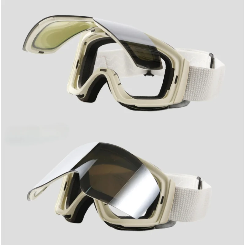 ski-goggles-flip-cover-high-definition-magnetic-snow-goggles-can-be-worn-myopia-glasses-anti-fog-uv-double-layer-goggles