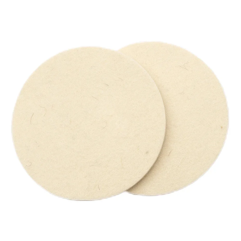 Instruments Polishing Pads Wood Products Tableware 2pcs Wool Felt Wheel Glass Stainless Steel Automotive Convenient