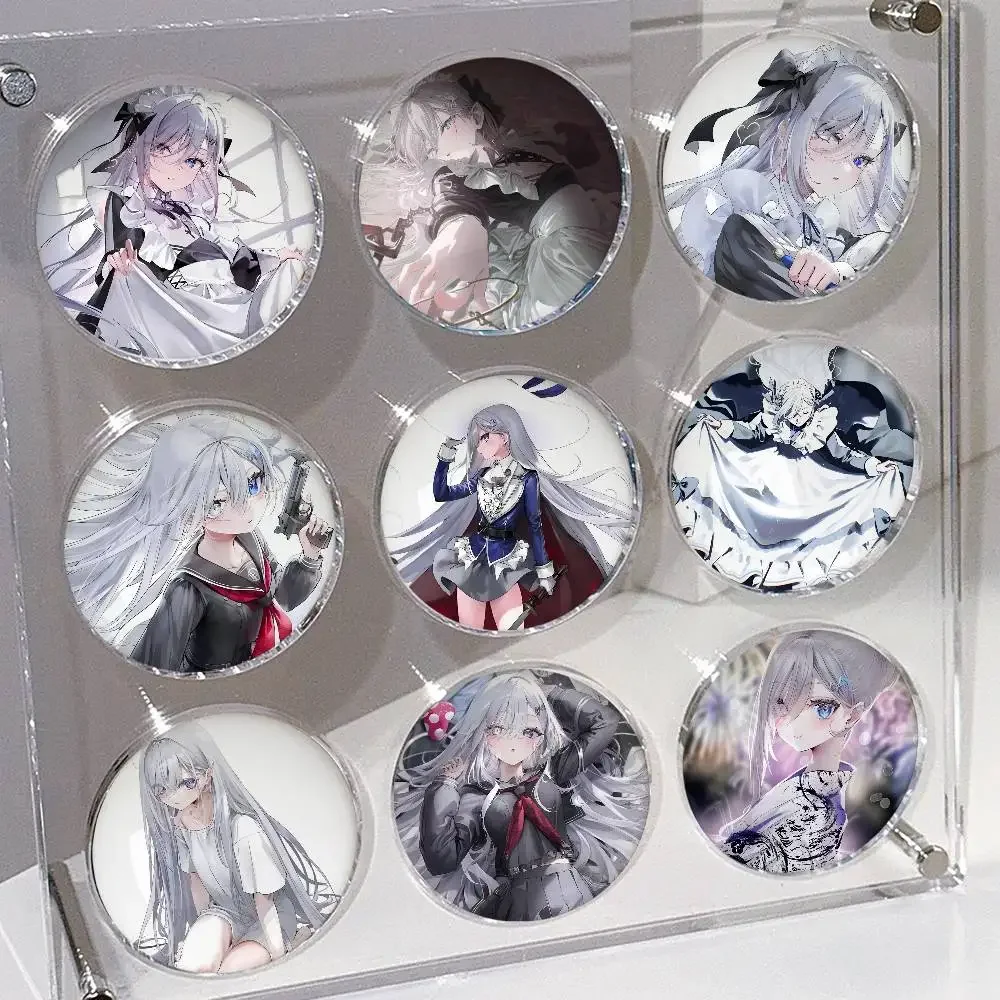 Anime P-Playing Death Games To Put Food On The Table Sorimachi Yuuki Badges Round Cosplay Pin Bag Decor Fans Collect Friend Gift