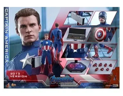 Kapitan Ameryka Figurka Steve Rogers Figurki 2012, MMS563 1/6 Avengers Endgame Figurka Kolekcjonerska statua Model Zabawki dla dzieci