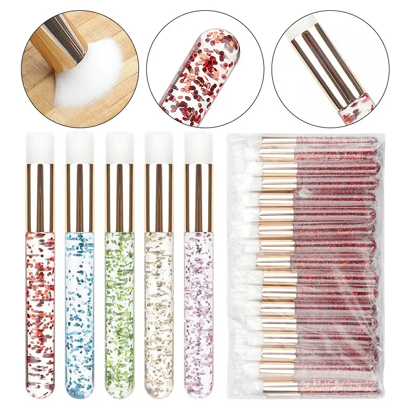 Brosses de nettoyage en gros, peigne à cils, nez, points noirs, outils de maquillage, brosses de nettoyage de cils en cristal pour Extensions de cils